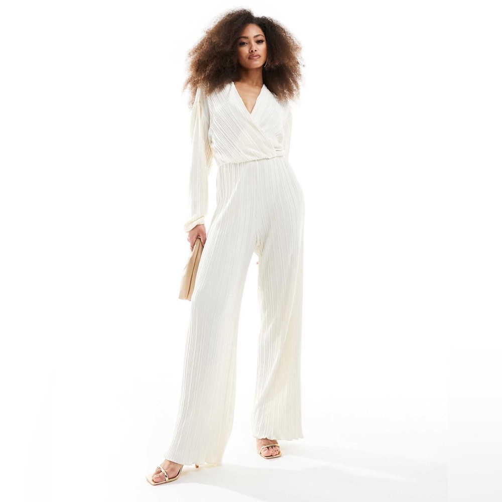 4th + Reckless Elegant Cream Jumpsuit